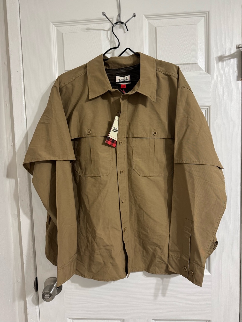 Woolrich Olive Green Military Field Shirt Jacket